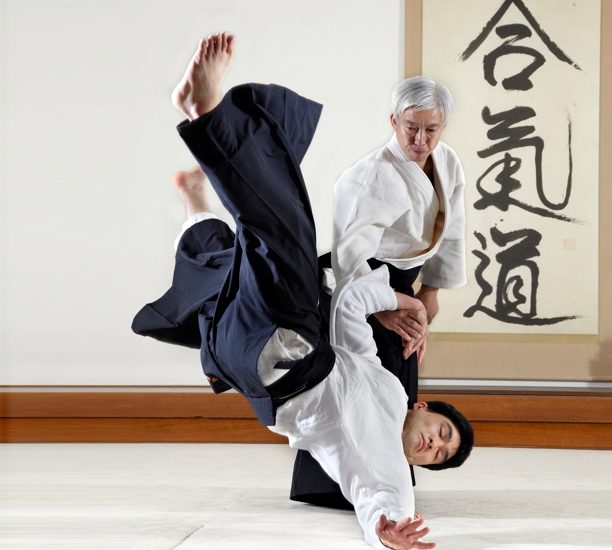 Maestro enseñando Aikido. Japón.